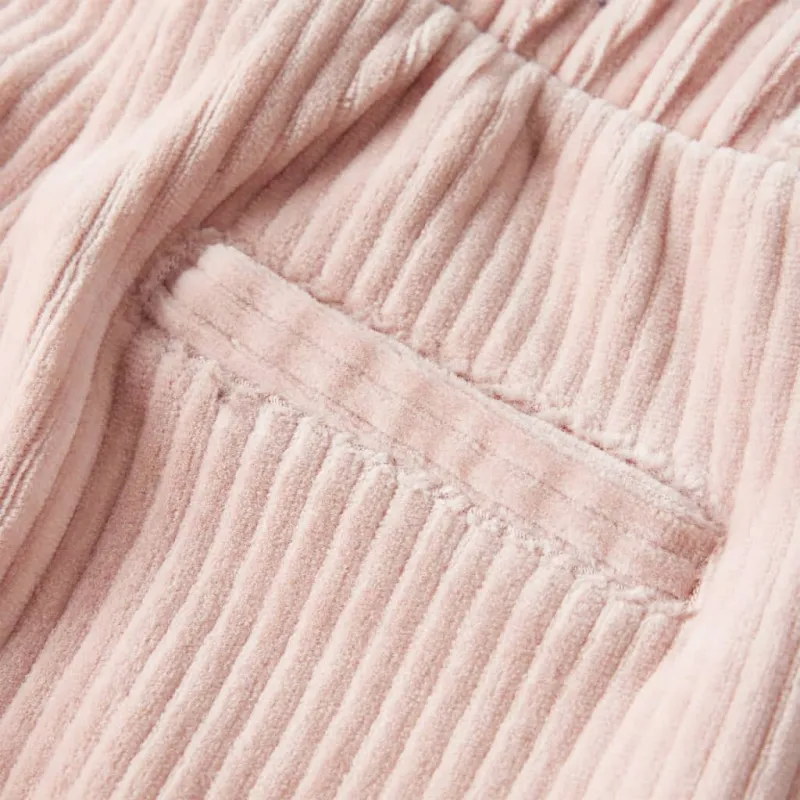 Vaikiškos kelnės, šviesiai rožinės spalvos, velvetas, 116 dydžio
