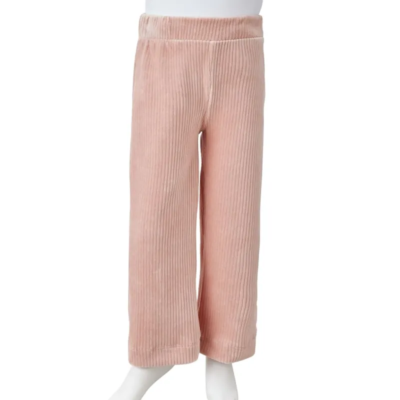 Vaikiškos kelnės, šviesiai rožinės spalvos, velvetas, 116 dydžio