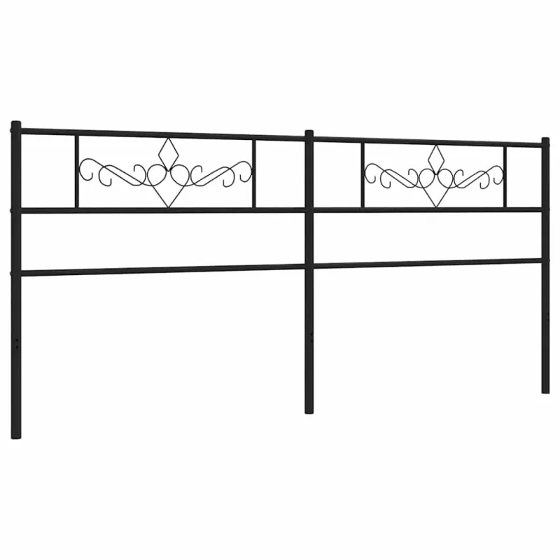 Metalinis pakaitinis galvūgalis, juodos spalvos, 200cm