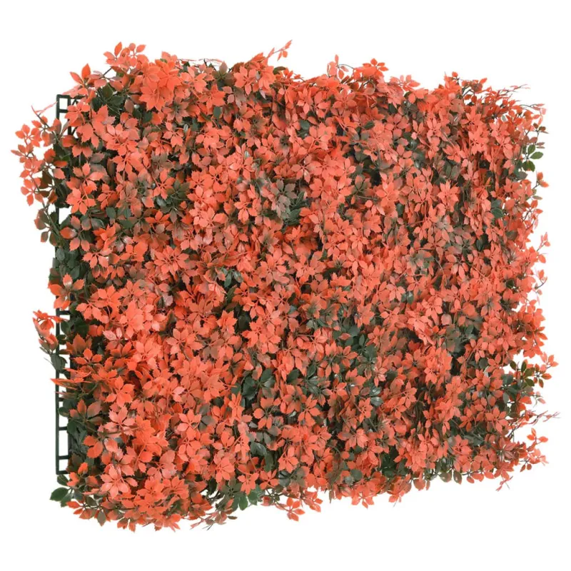 Dirbtinių klevo lapų tvoros, 24vnt., raudonos, 40x60cm