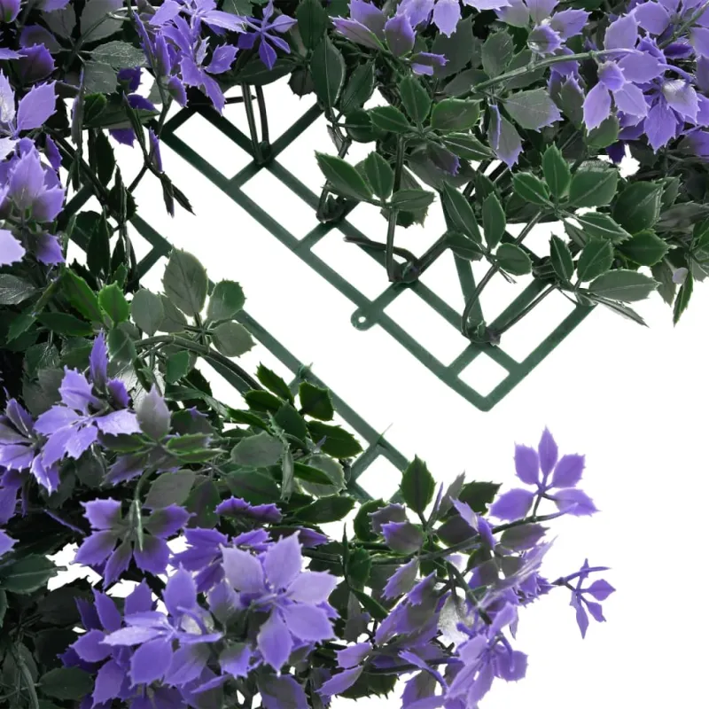 Dirbtinių lapų tvoros, 24vnt., violetinės, 40x60cm