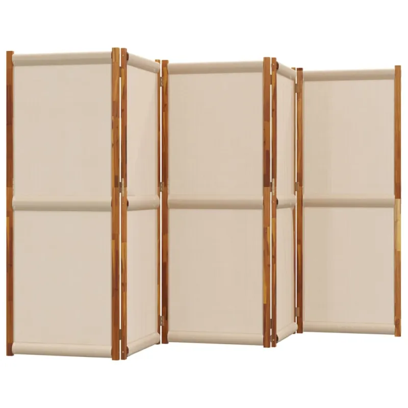 Kambario pertvara, 5 segmentai, taupe spalvos, 350x180cm