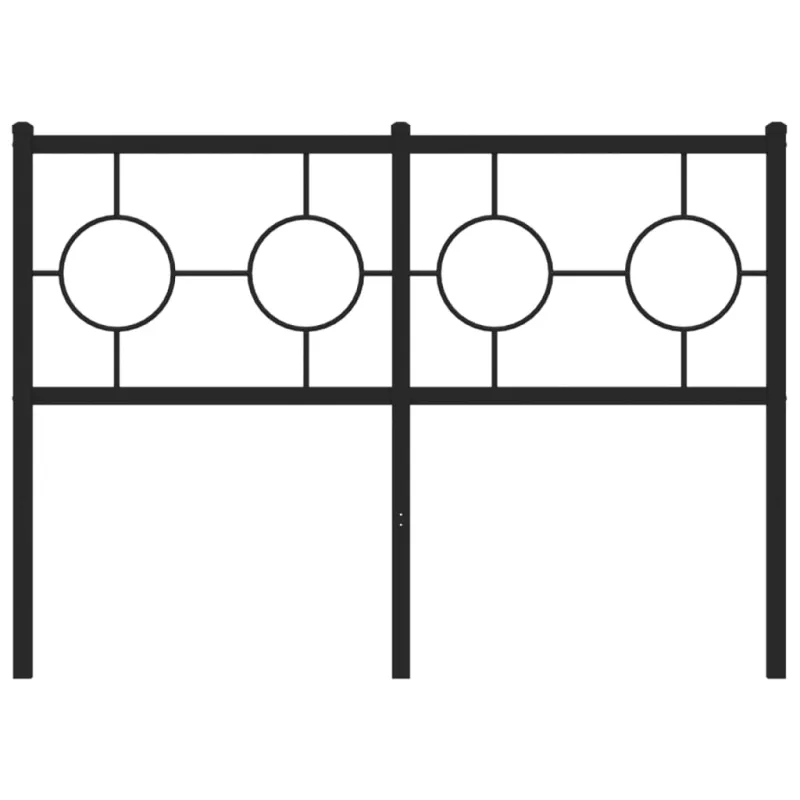 Metalinis pakaitinis galvūgalis, juodos spalvos, 120cm
