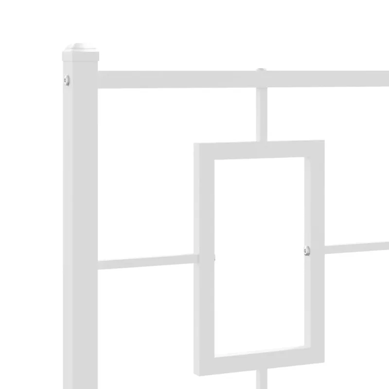 Metalinis pakaitinis galvūgalis, baltos spalvos, 80cm