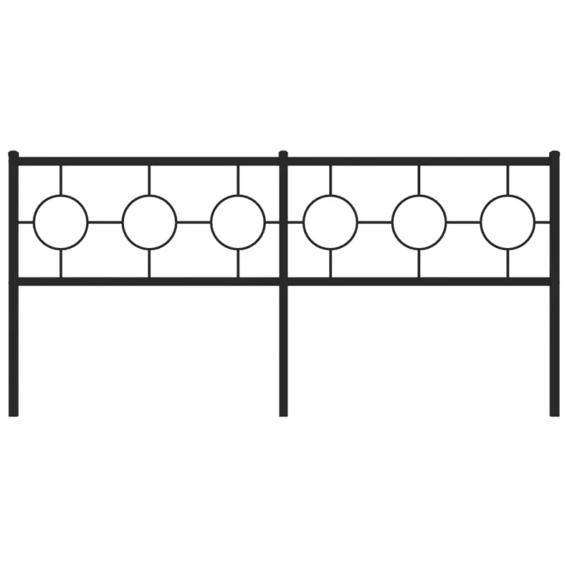 Metalinis pakaitinis galvūgalis, juodos spalvos, 180cm