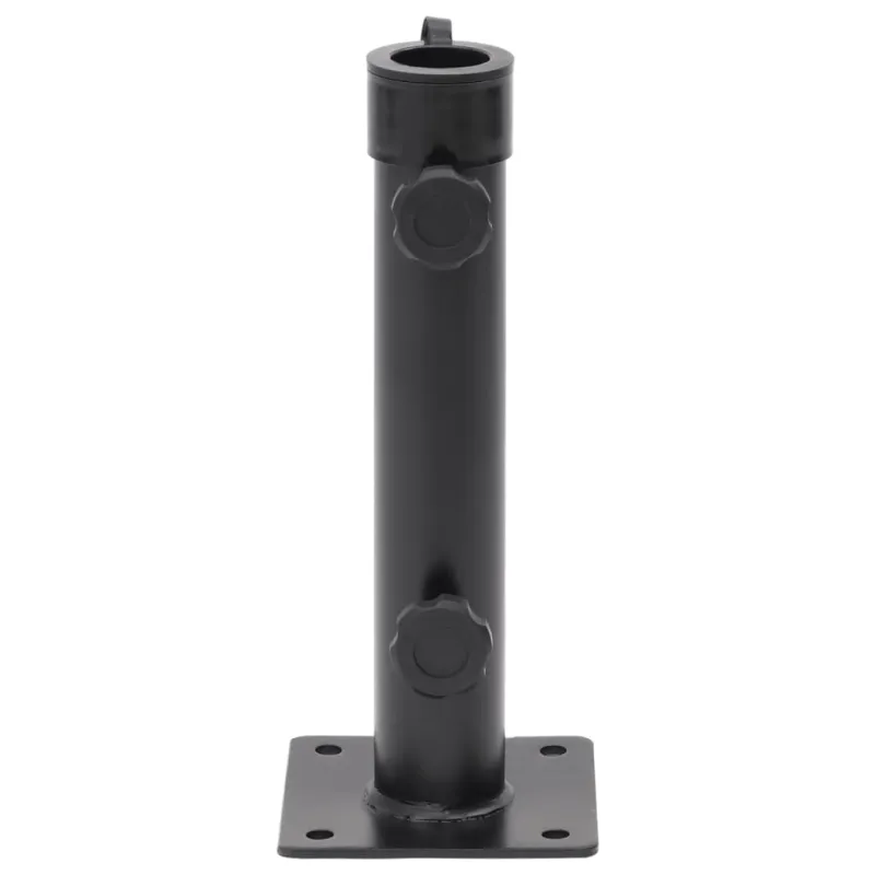 Skėčio nuo saulės pagrindas 38/48mm stulpams, juodas, plienas