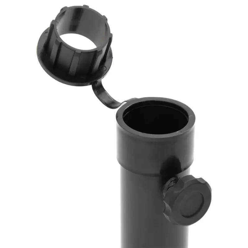 Skėčio nuo saulės pagrindas 38/48mm stulpams, juodas, plienas