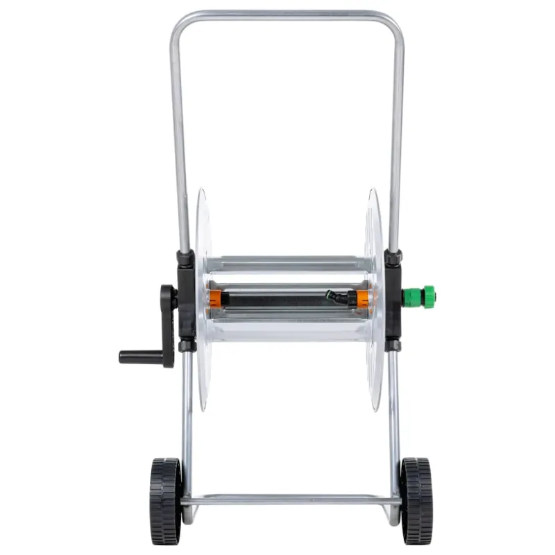 Žarnos ritės vežimėlis 80 m 1/2" arba 50 m 3/4" žarnai, plienas