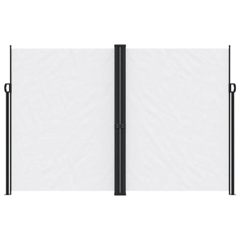 Ištraukiama šoninė pertvara, baltos spalvos, 220x1200cm