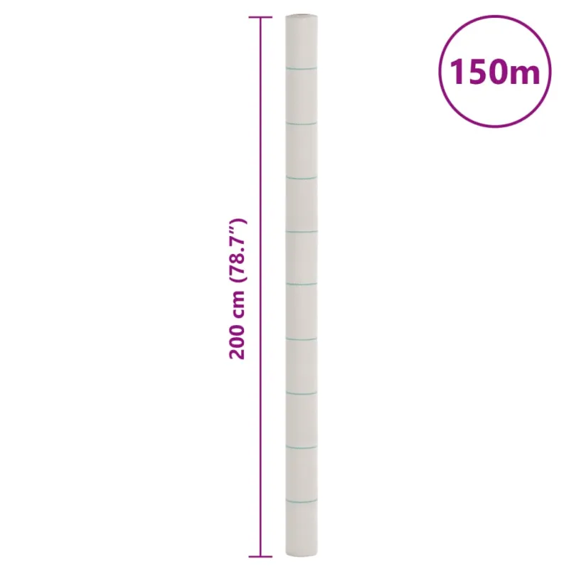 Membrana nuo piktžolių, baltos spalvos, 2x150m, PP
