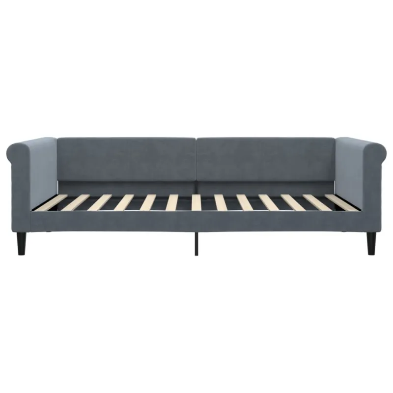 Sofa, tamsiai pilkos spalvos, 100x200cm, aksomas