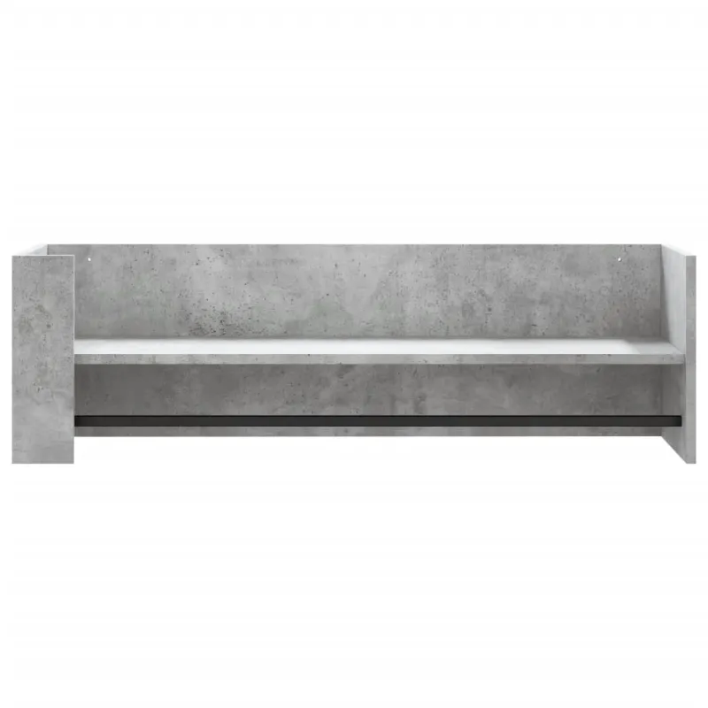 Sieninė lentyna, betono pilkos spalvos, 100x35x30,5cm, MDP