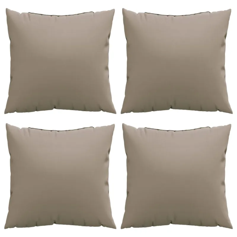 Sofos pagalvėlės, 4vnt., taupe spalvos, 40x40cm, audinys