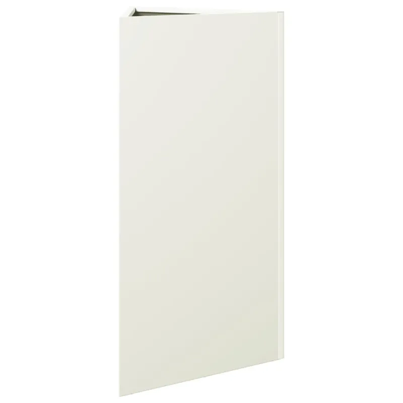 Sodo lovelis, baltos spalvos, 40x34,5x75cm, plienas, trikampis