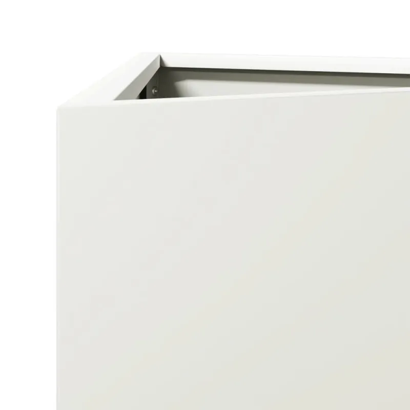 Sodo lovelis, baltos spalvos, 40x34,5x75cm, plienas, trikampis