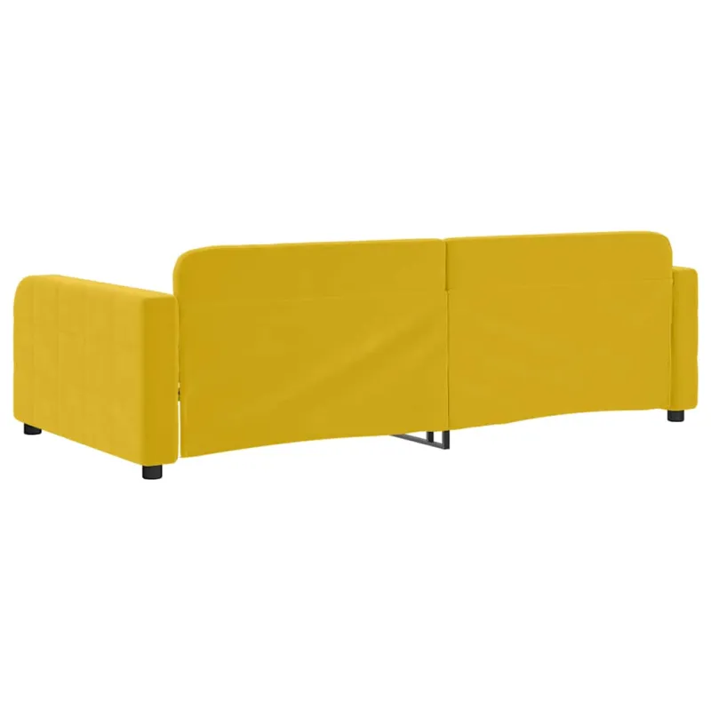 Sofa, geltonos spalvos, 100x200cm, aksomas