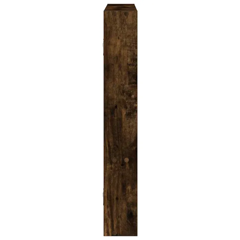 Sieninė lentyna, dūminio ąžuolo, 43x9x60cm, apdirbta mediena