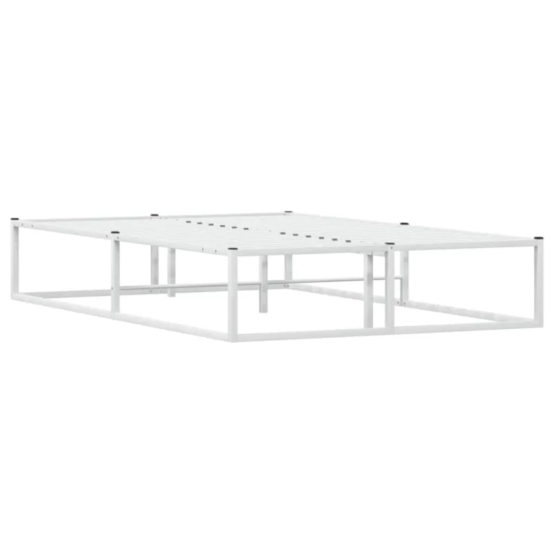 Lovos rėmas be čiužinio, balta, 120x200cm, metalas