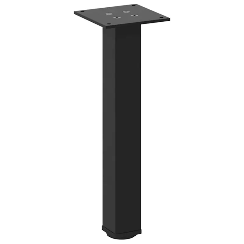Kavos staliuko kojelės, 4 vnt., juodos, 42-44 cm, plienas