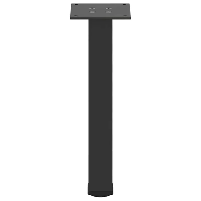 Kavos staliuko kojelės, 4 vnt., juodos, 42-44 cm, plienas