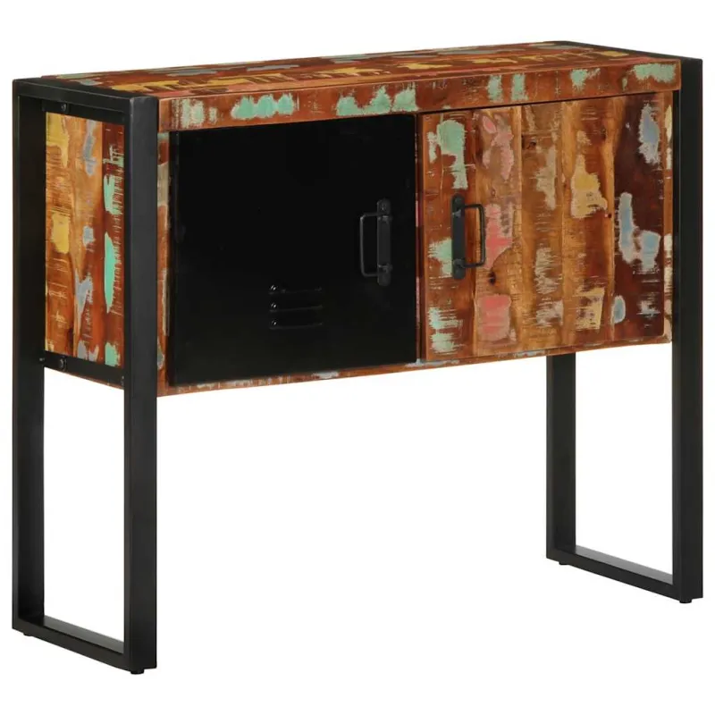 konsolinė spintelė, 90x35x75cm, perdirbtos medienos masyvas