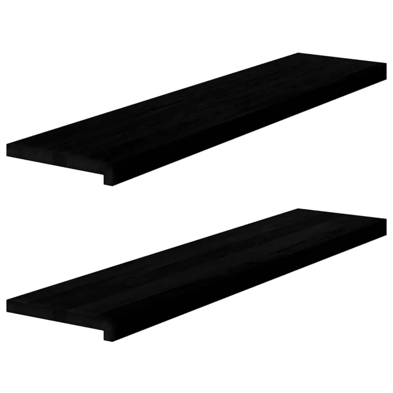 Palangės, 2 vnt, rudai juodos, 110x30x2 cm, ąžuolo medienos