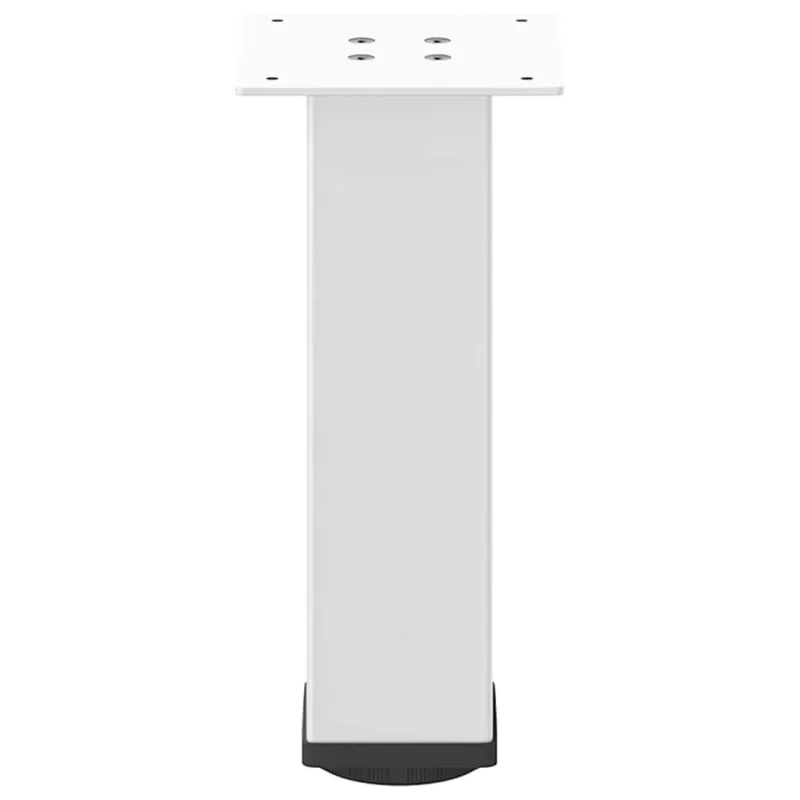 Kavos staliuko kojelės, 4 vnt., baltos, 42-44 cm, plienas