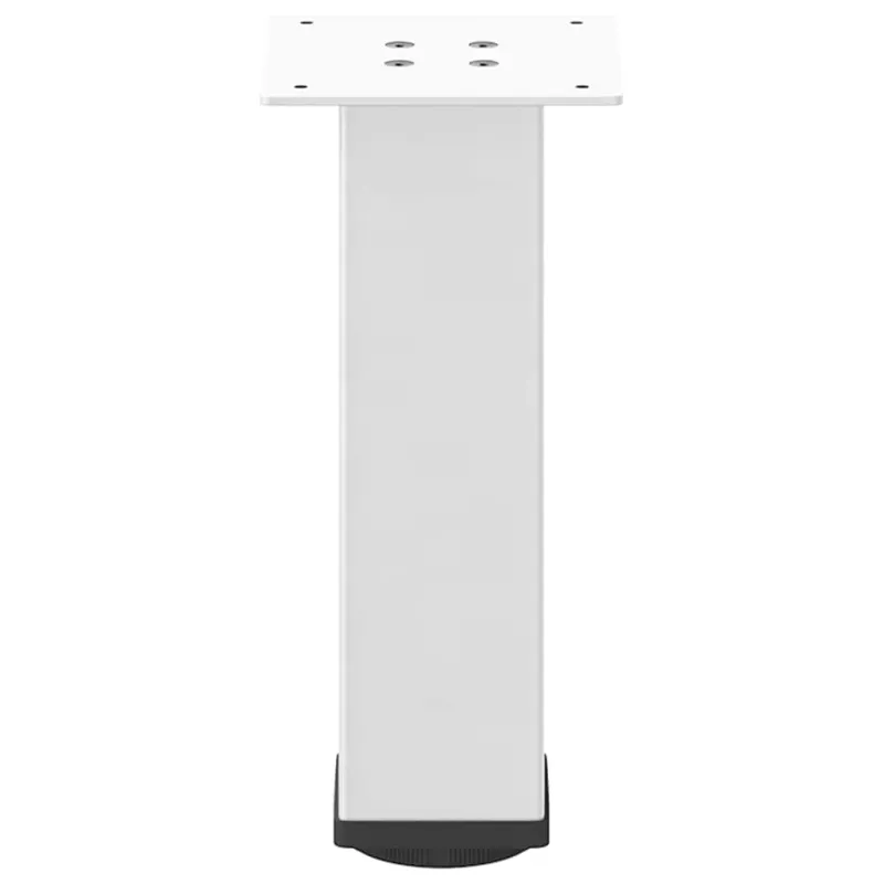 Kavos staliuko kojelės, 4 vnt., baltos, 42-44 cm, plienas