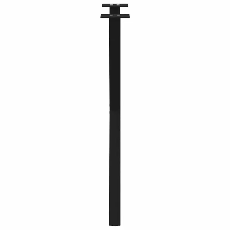 Valgomojo stalo kojos, X formos, 2 vnt., juodos, 50x(72-73) cm, plienas