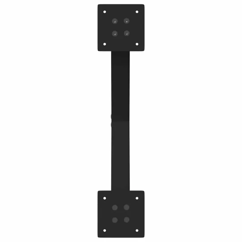 Valgomojo stalo kojos, X formos, 2 vnt., juodos, 50x(72-73) cm, plienas
