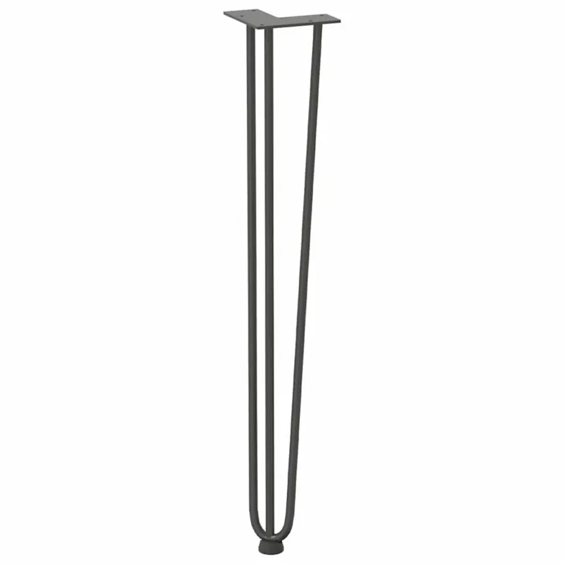 segtukų kojelės konsoliniams staliukams, 4 vnt., antracito spalvos, 72 cm, plieno masyvas