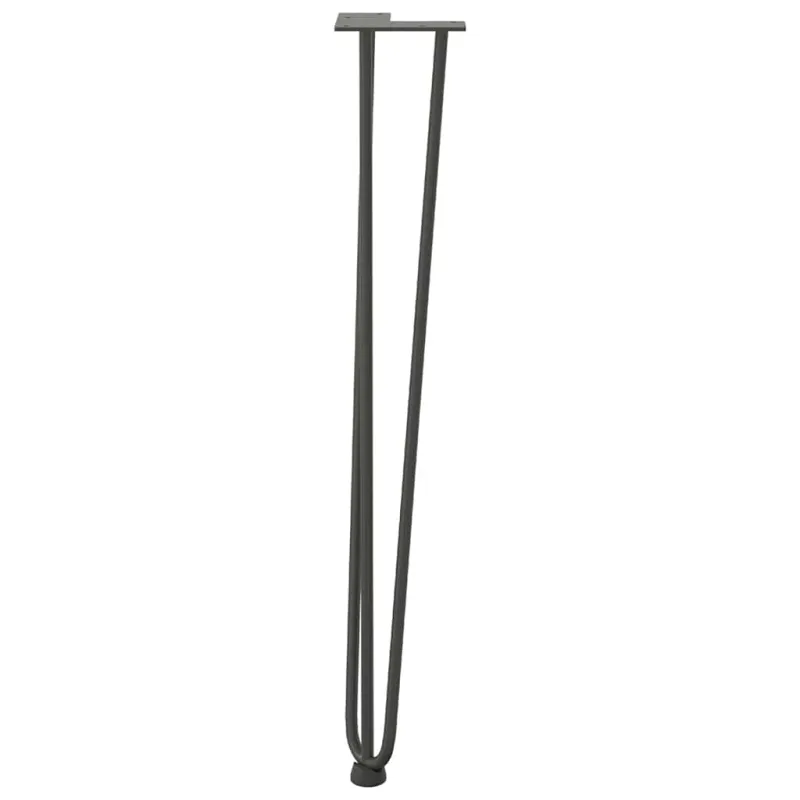 segtukų kojelės konsoliniams staliukams, 4 vnt., antracito spalvos, 72 cm, plieno masyvas
