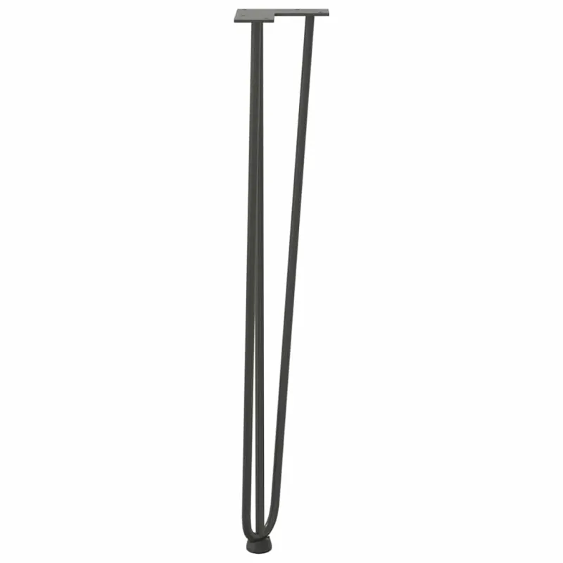 segtukų kojelės konsoliniams staliukams, 4 vnt., antracito spalvos, 72 cm, plieno masyvas