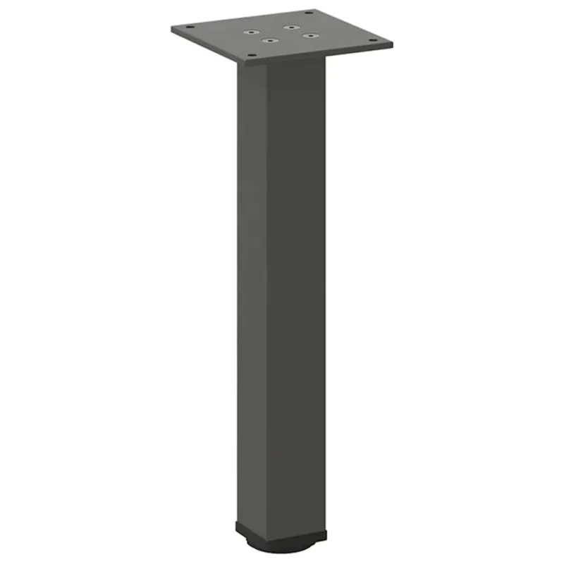 Kavos staliuko kojelės, 4 vnt., antracito spalvos, 30-32 cm, plienas