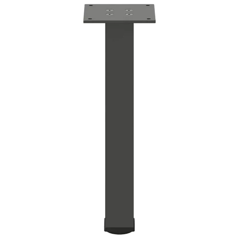 Kavos staliuko kojelės, 4 vnt., antracito spalvos, 30-32 cm, plienas