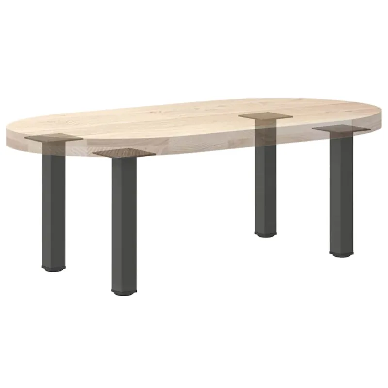 Kavos staliuko kojelės, 4 vnt., antracito spalvos, 30-32 cm, plienas