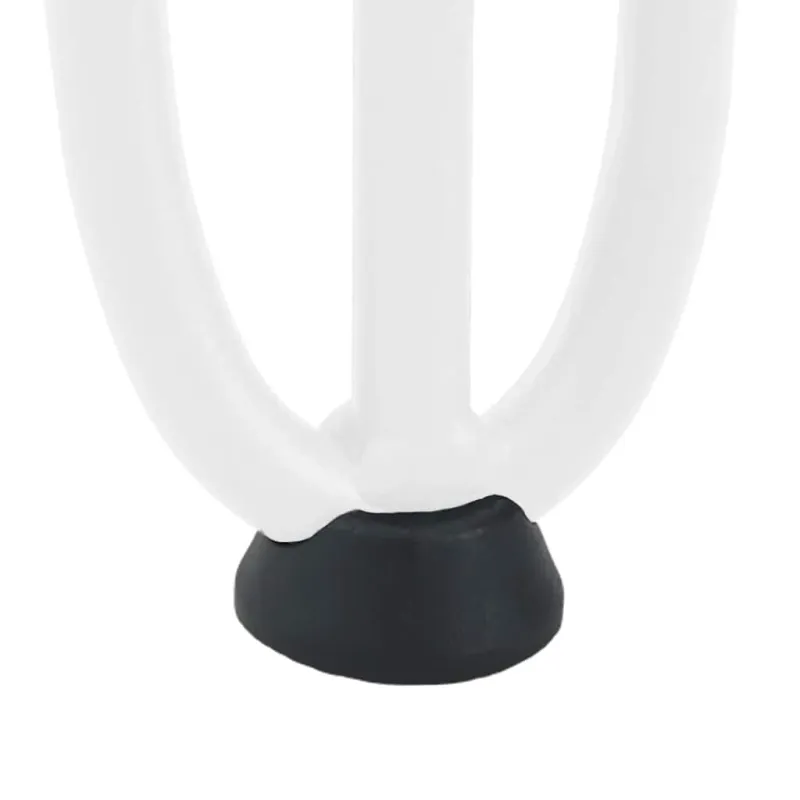 Kavos staliuko kojelės, 4 vnt., baltos, 20 cm, plienas, segtukai