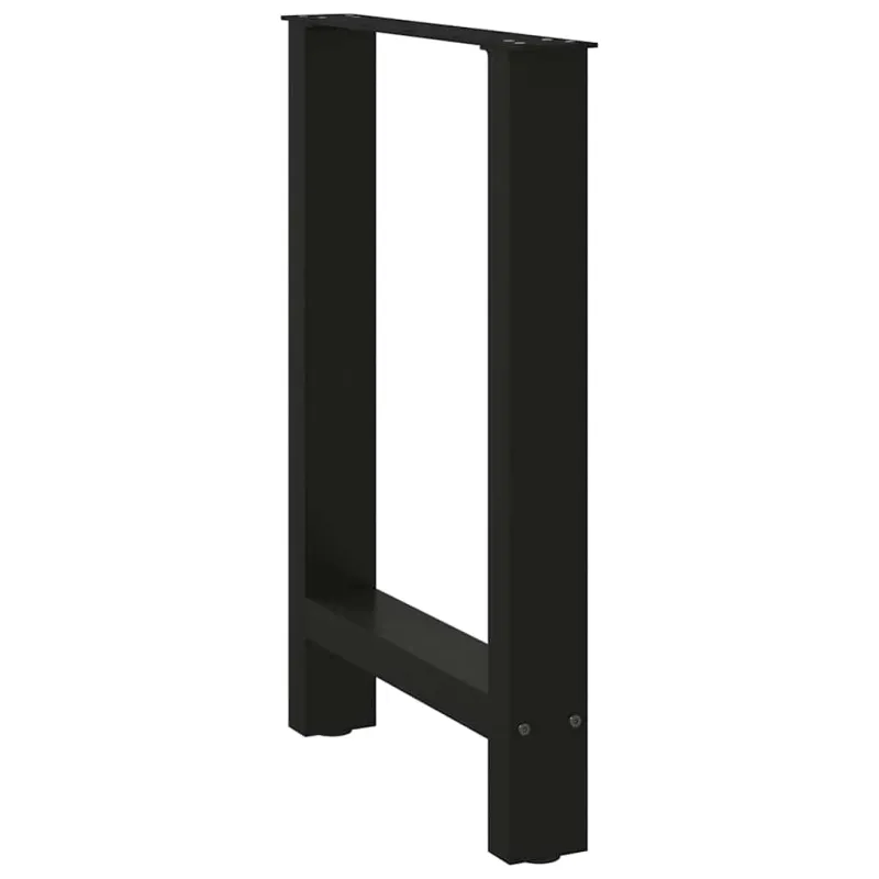 Valgomojo stalo kojos, juodos, 2 vnt., 60x(72-73) cm, plienas