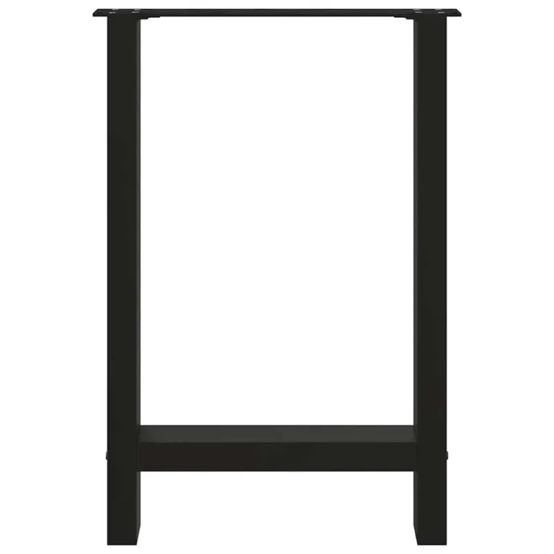Valgomojo stalo kojos, juodos, 2 vnt., 60x(72-73) cm, plienas