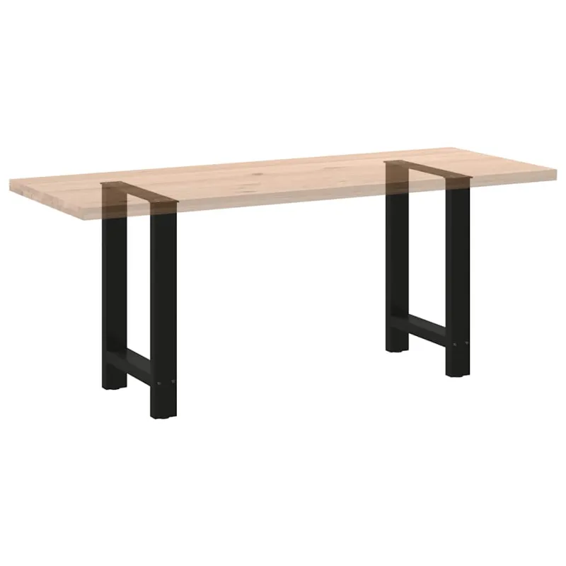 Valgomojo stalo kojos, juodos, 2 vnt., 60x(72-73) cm, plienas