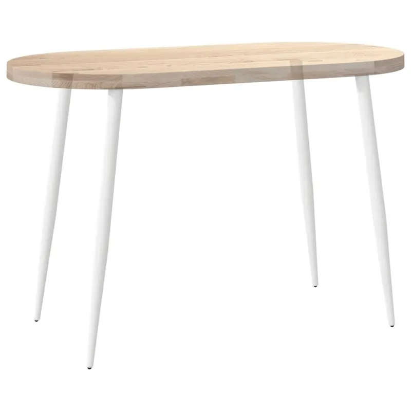 Konsolinio staliuko kojelės, 4 vnt., baltos, 72-73 cm, plienas, kūginės formos