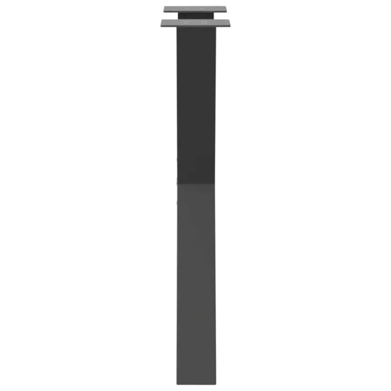 Valgomojo stalo kojos, 2 vnt., antracito spalvos, 60x(72-73) cm, plienas