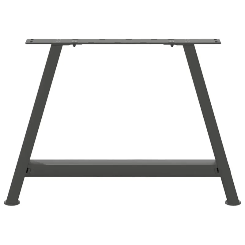 Kavos staliuko kojelės, 2 vnt., antracito spalvos, 60x(42-43) cm, plienas