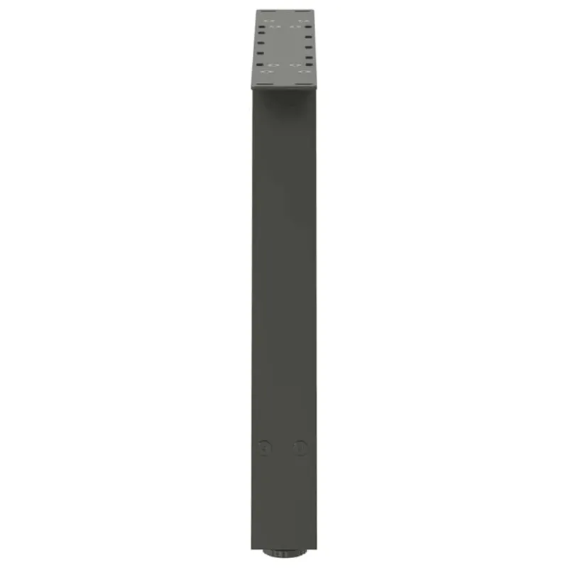 Kavos staliuko kojelės, 2 vnt., antracito spalvos, 60x(42-43) cm, plienas