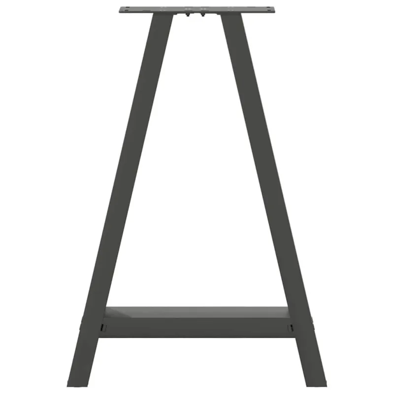 Valgomojo stalo kojos, 2 vnt., antracito spalvos, 50x(72-73) cm, plienas, A formos