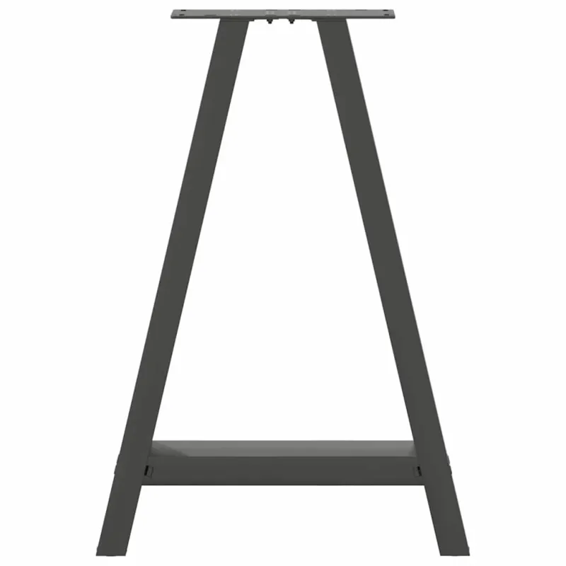 Valgomojo stalo kojos, 2 vnt., antracito spalvos, 60x(72-73) cm, plienas