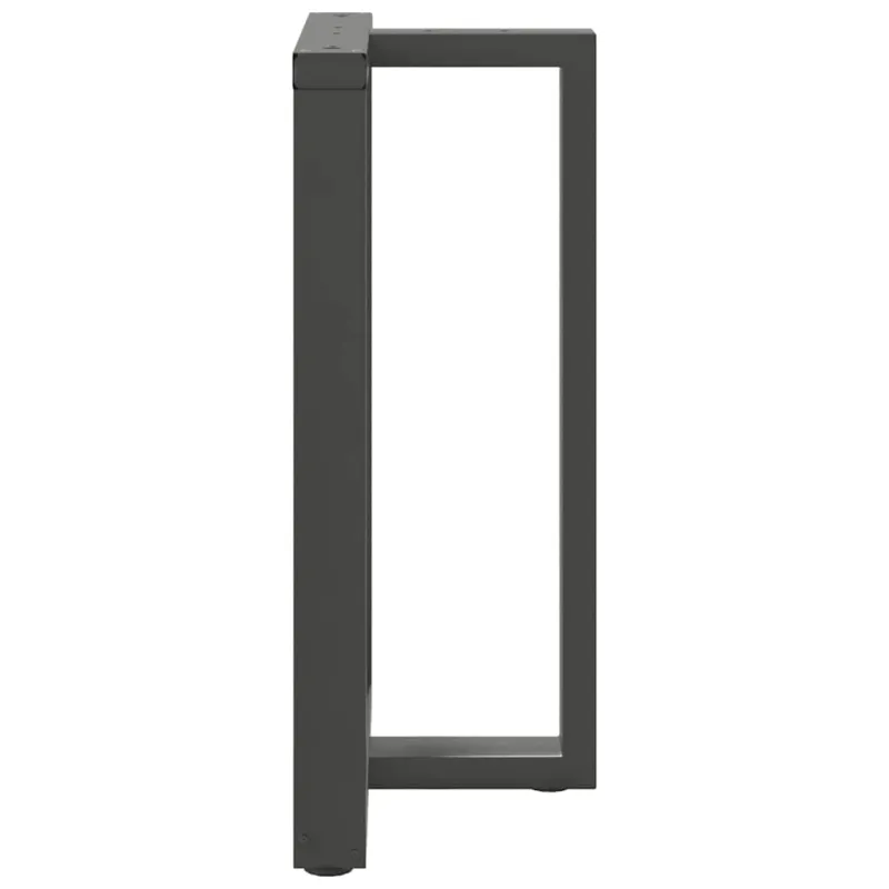 Baro stalo kojos, T formos, 2 vnt., antracito spalvos, 60x35x(90-91) cm, plienas