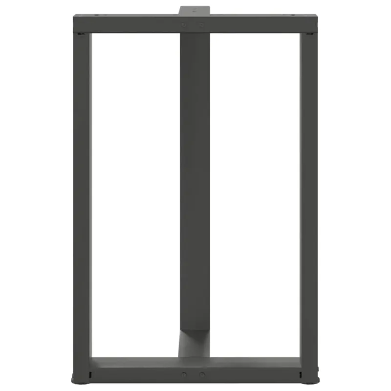 Baro stalo kojos, T formos, 2 vnt., antracito spalvos, 60x35x(90-91) cm, plienas