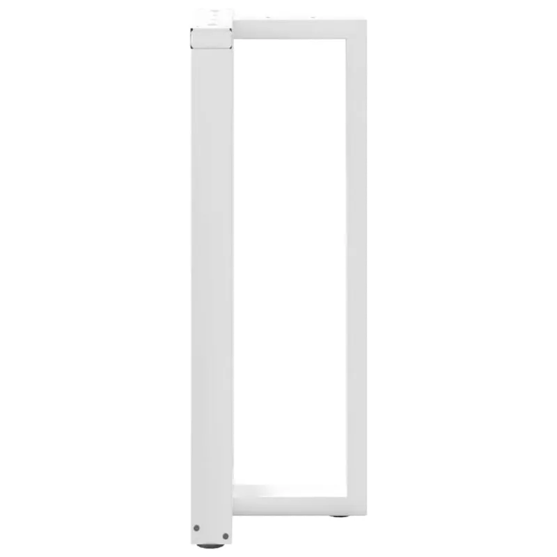 Baro stalo kojos, T formos, 2 vnt., baltos, 50x35x(100-101) cm, plienas