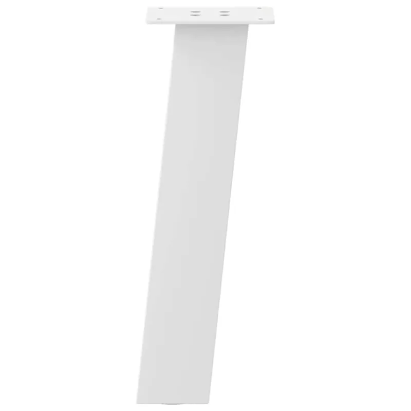 Kavos staliuko kojelės, 4 vnt., baltos, 42 cm, plienas